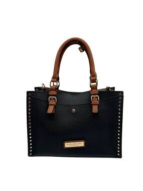 Marc New York Black Faux Leather Tote Bag